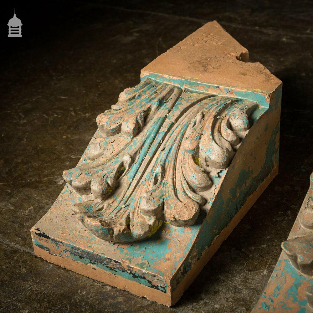 19th C Collection Of 47 Architectural Corbel Elements With Acanthus Detail photo buy
