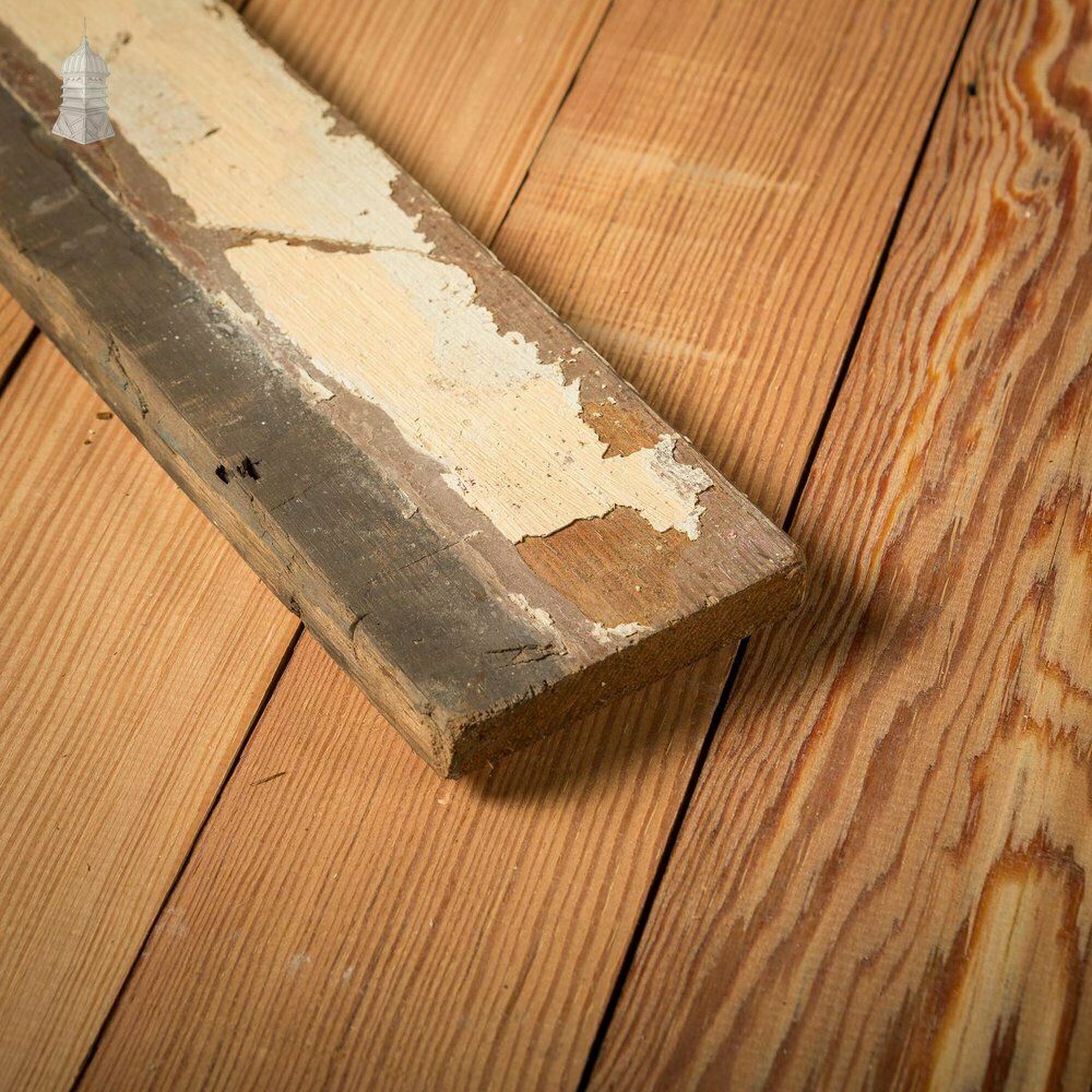 Batch Of 13.5 Square Metres Of Mixed Width Planed Pitch Pine Wall Cladding Floorboards photo Home Fixtures
