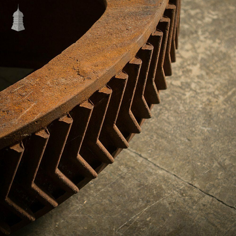 Pair Of Huge Cast Iron Cog Gears – 2 Metres In Diameter photo vinterior