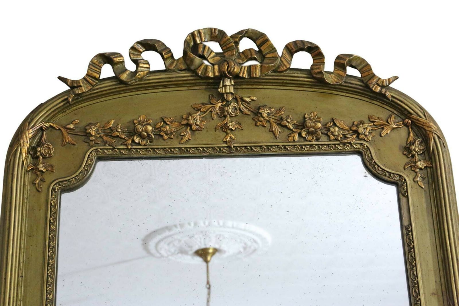 Antique Large Gilt Overmantle Wall Mirror C1900 Fine Quality photo furniture