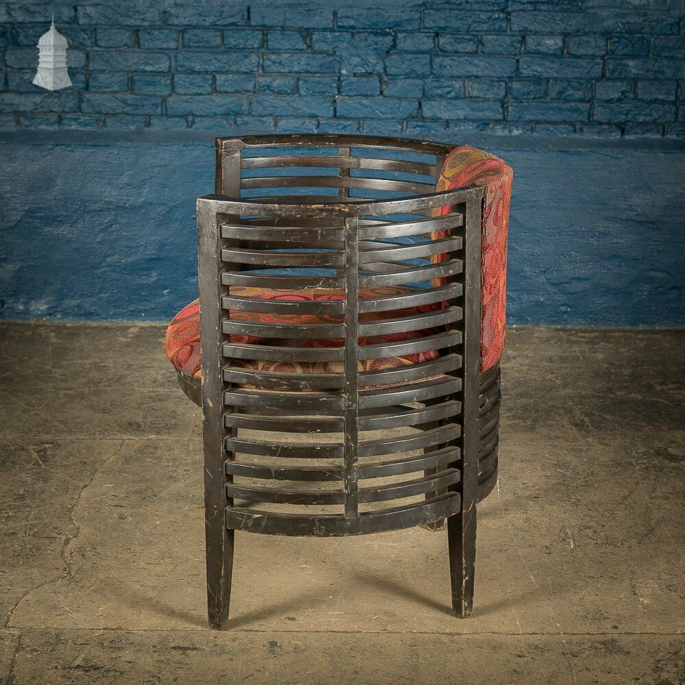 Art Deco Ebonised Tub Chairs From A Hotel In Bombay photo vinterior