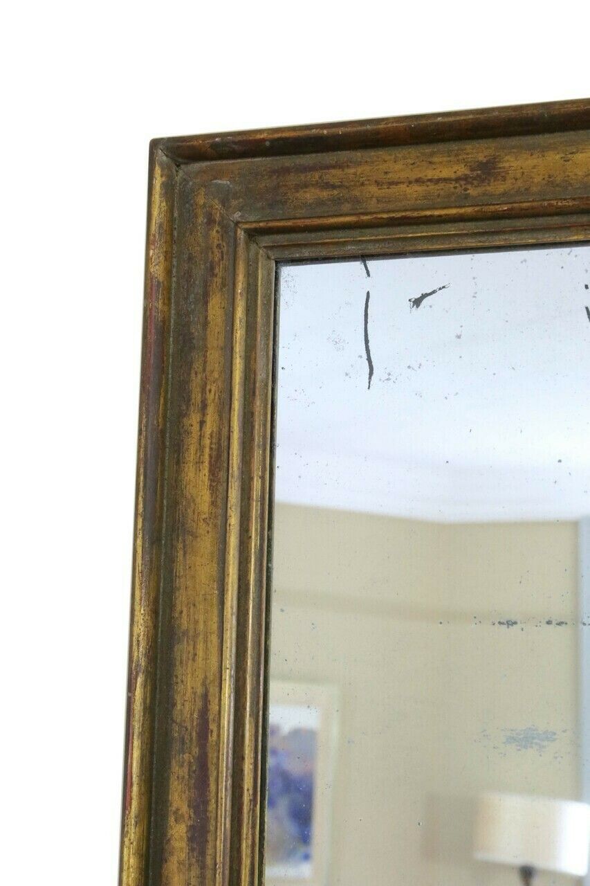 Antique 19th Century Fine Quality Large Gilt Overmantle Wall Mirror photo furniture