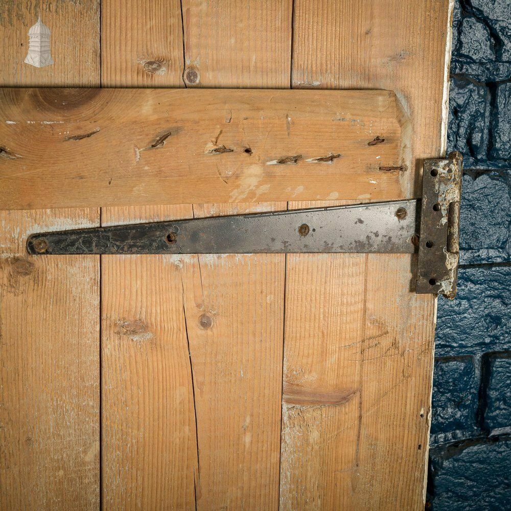 Small White Painted Ledged And Braced Cottage Door photo vintage