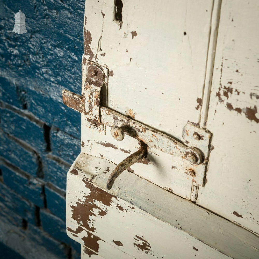 photo furniture Small 18th C White Painted Ledged And Braced Cottage Door