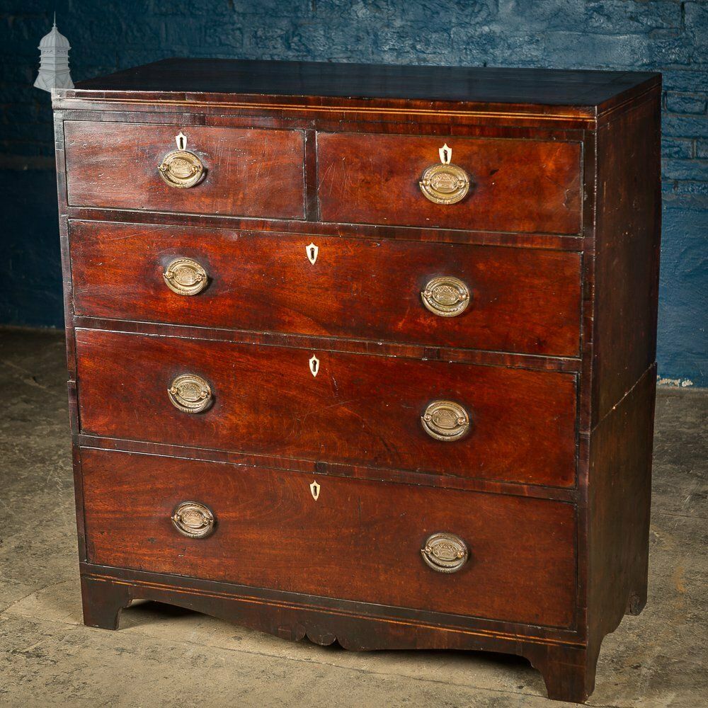 Circa 1740 Mahogany Travelling Chest With Nelson Commemorative Handles photo furniture