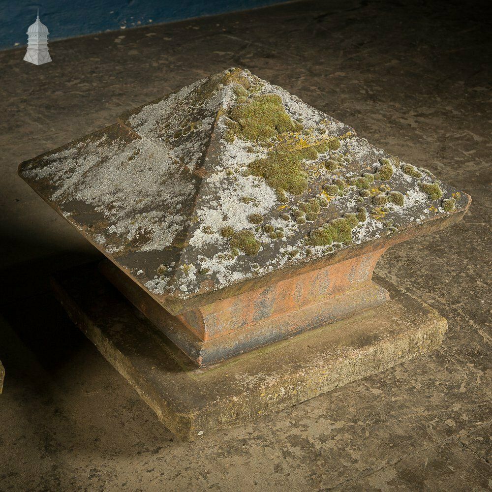 Pair Of 18th C Stone Pier Caps On Later Bases photo furniture