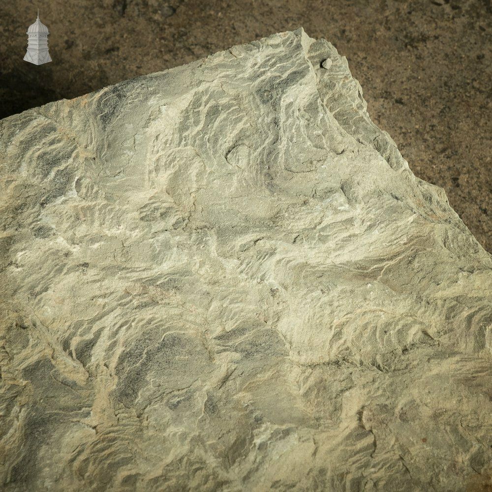 Riven Flagstone With Weathered Face And Flat Cut Back – 89cm X 55cm photo 162.0