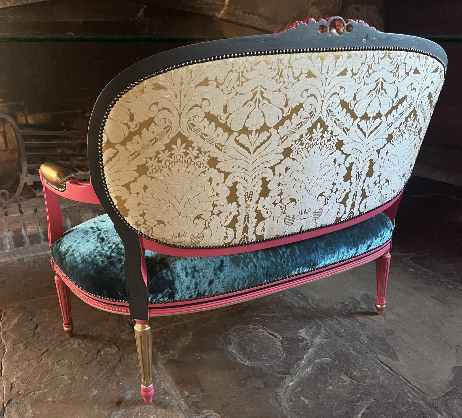 Ornate, French Vintage Style, Two Seater Sofa photo 1575.0