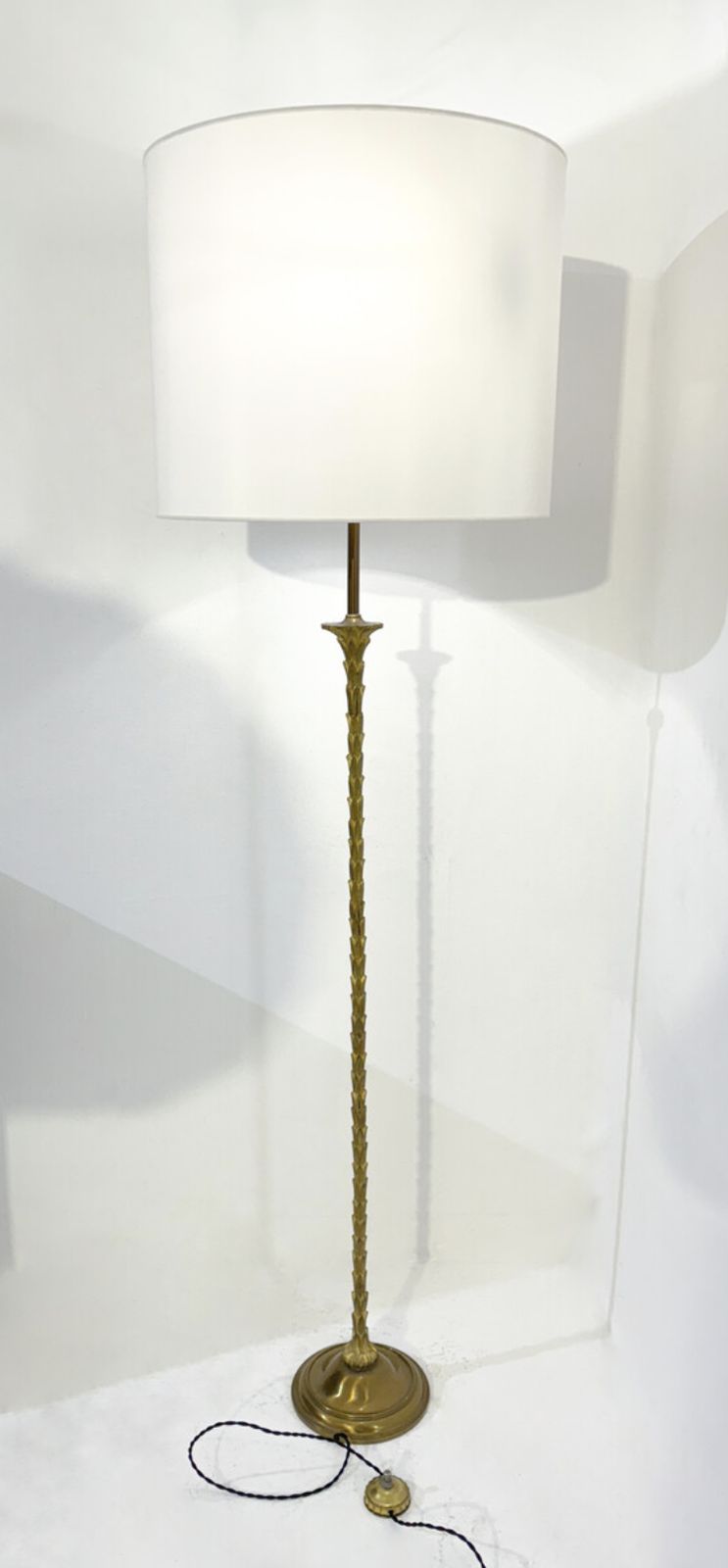 Mid Century Brass Floor Lamp By Maison Baguès, France, 1950s photo 2480.0