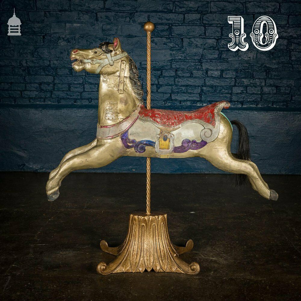 photo furniture A Rare English 19th C Juvenile Carousel Galloper Horse By Anderson Of Bristol Circa 1890 No. 10