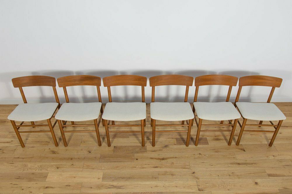 J39 Folkchairs Chairs By Børge Mogensen For Farstrup, 1950s, Set Of 6 photo for sale
