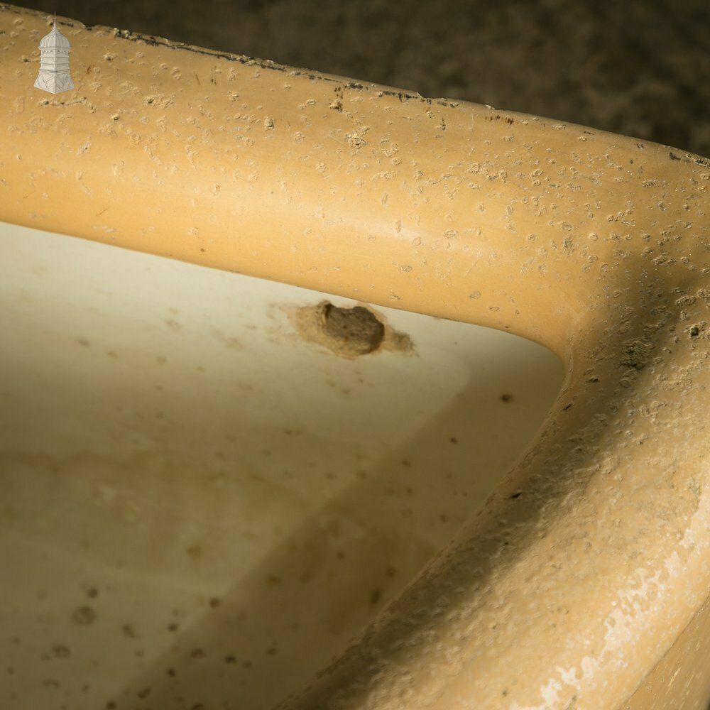 Period Cane And White Corner Trough Sink Planter photo vintage