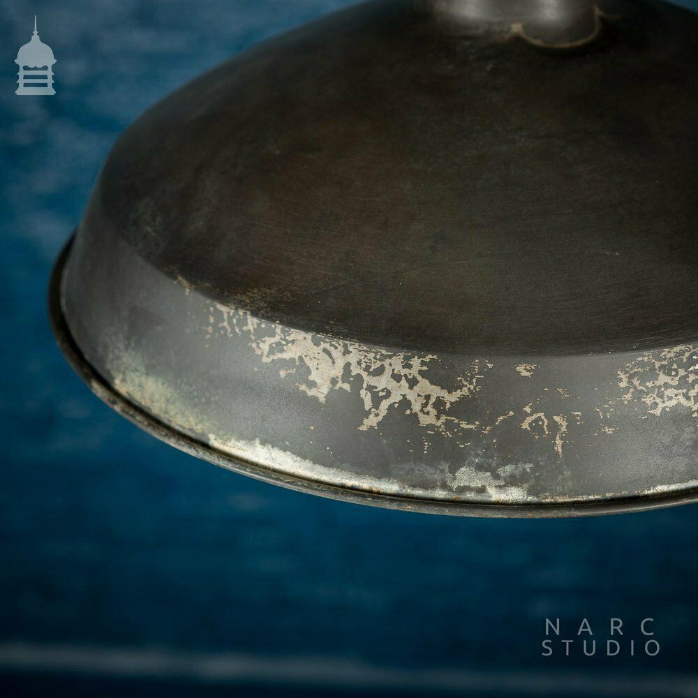510.0 Batch Of 5 Narc Studio Stripped Industrial Metal Light Shades photo