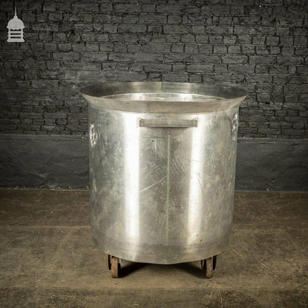 photo vinterior Huge Stainless Steel Industrial Wheeled Pot