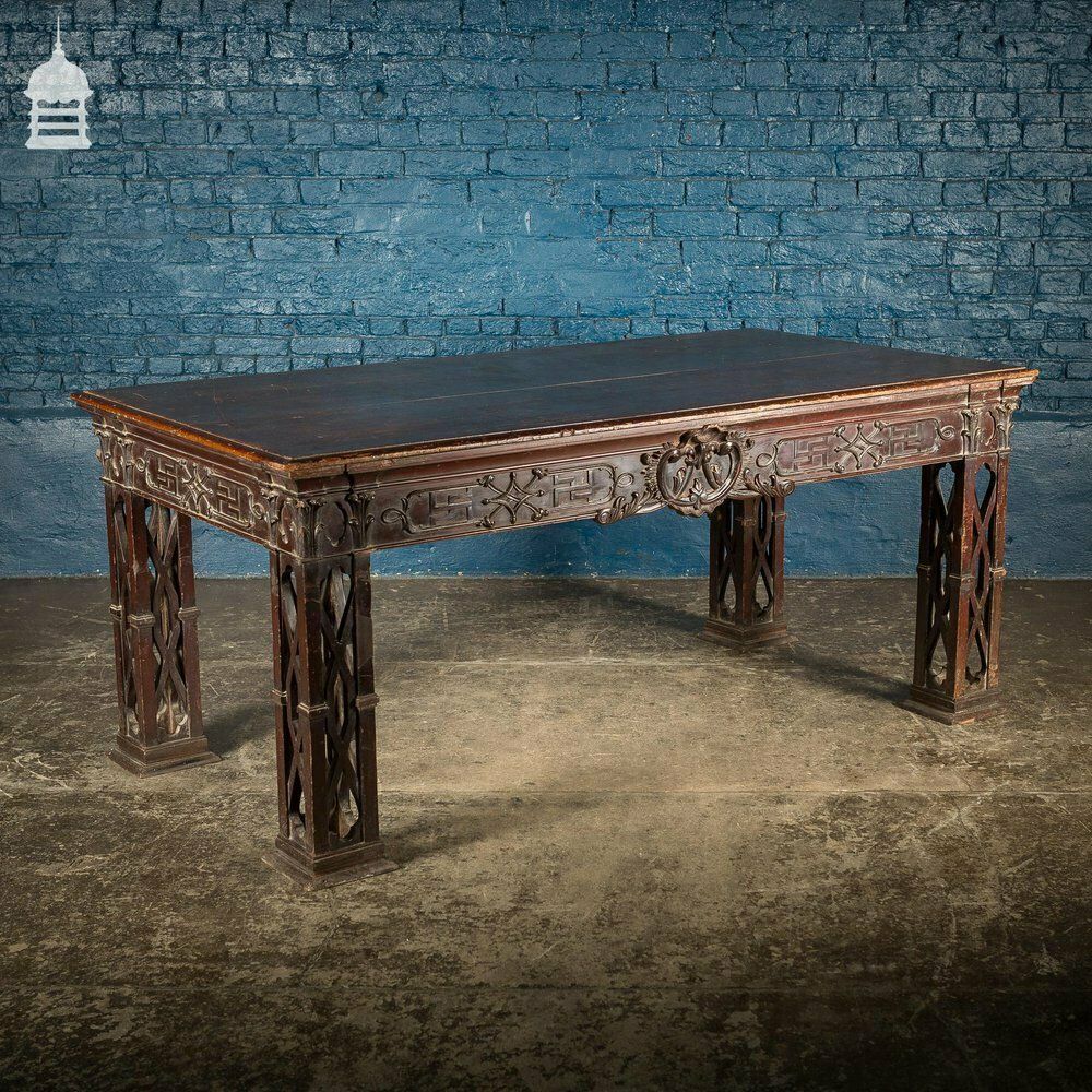 photo furniture Circa 1900 Chippendale Revival Hardwood Sideboard Table From The Baroda Residency In India