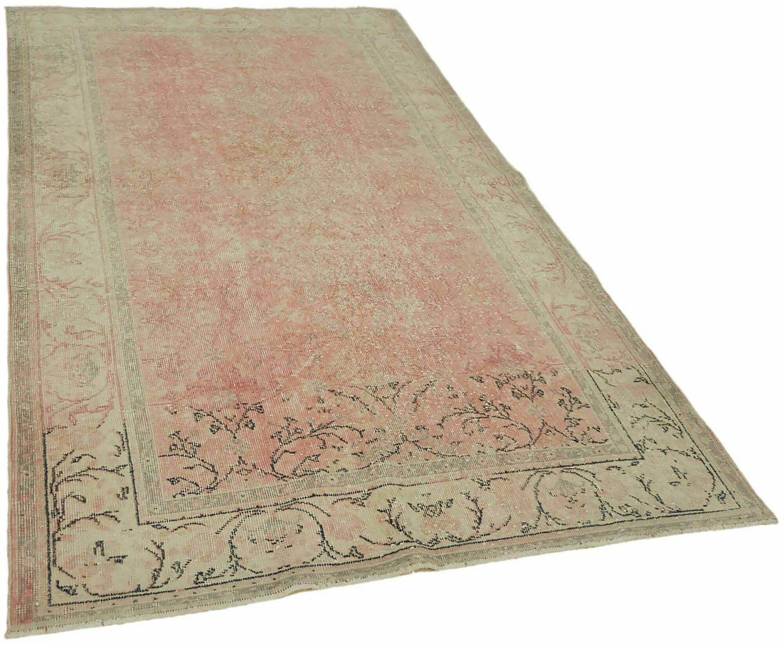 Handmade Decorative Beige Turkish Vintage Area Rug  148 Cm X 253 Cm photo furniture