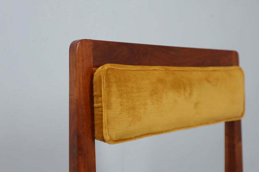 photo for sale Mid Century High Back Chair Italy 1950s