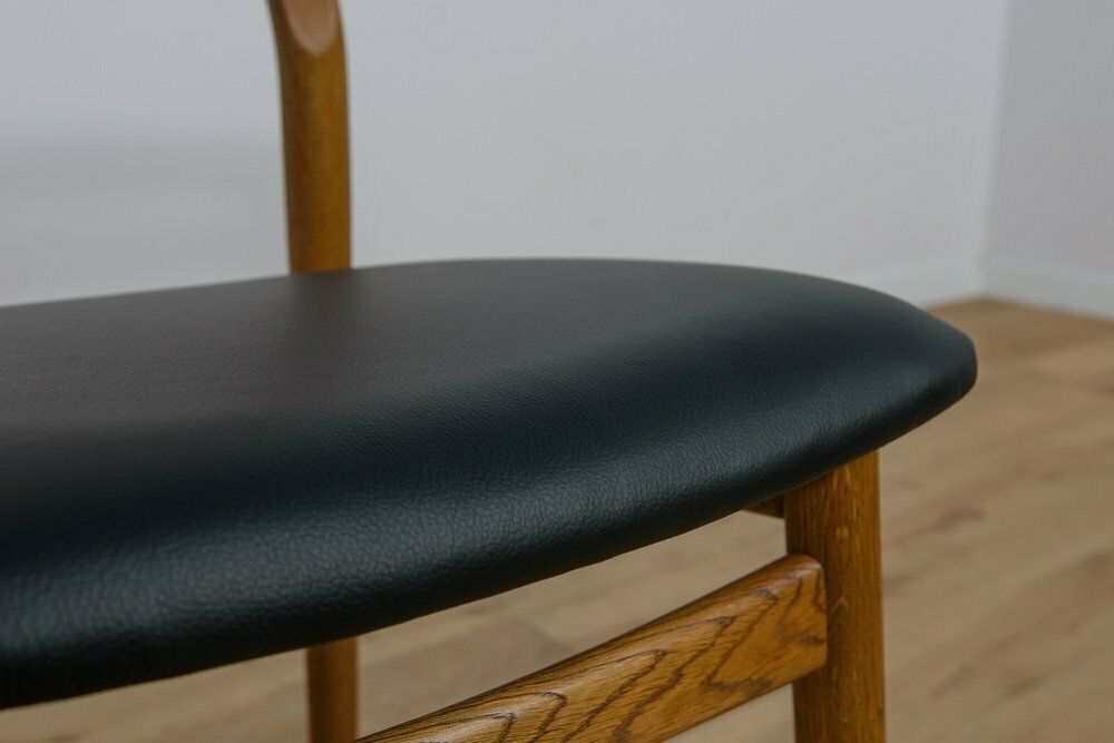 Mid Century Oak Dining Chairs By Poul Volther For Fdb Mobler, Denmark, 1960s, Set Of 6