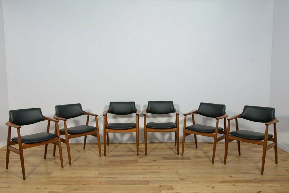 Mid Century Teak Dining Chairs Model Gm11 By Svend åge Eriksen For Glostrup, 1950s, Set Of 6 photo Furniture