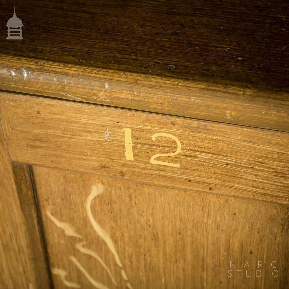 Pair Of Narc Studio Scumble Glazed ‘Ebenezer Bedside Cabinets’ Built From Pew Components Dated 1868 photo vinterior