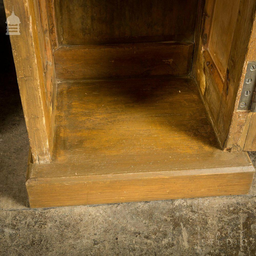 Pair Of Narc Studio Scumble Glazed ‘Ebenezer Bedside Cabinets’ Built From Pew Components Dated 1868 photo buy