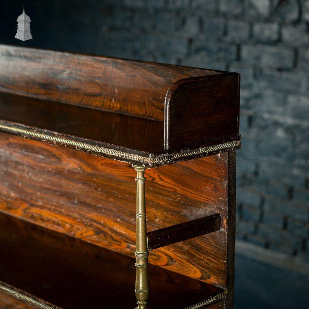 2640.0 Regency Faux Rosewood Chiffonier Bookcase photo