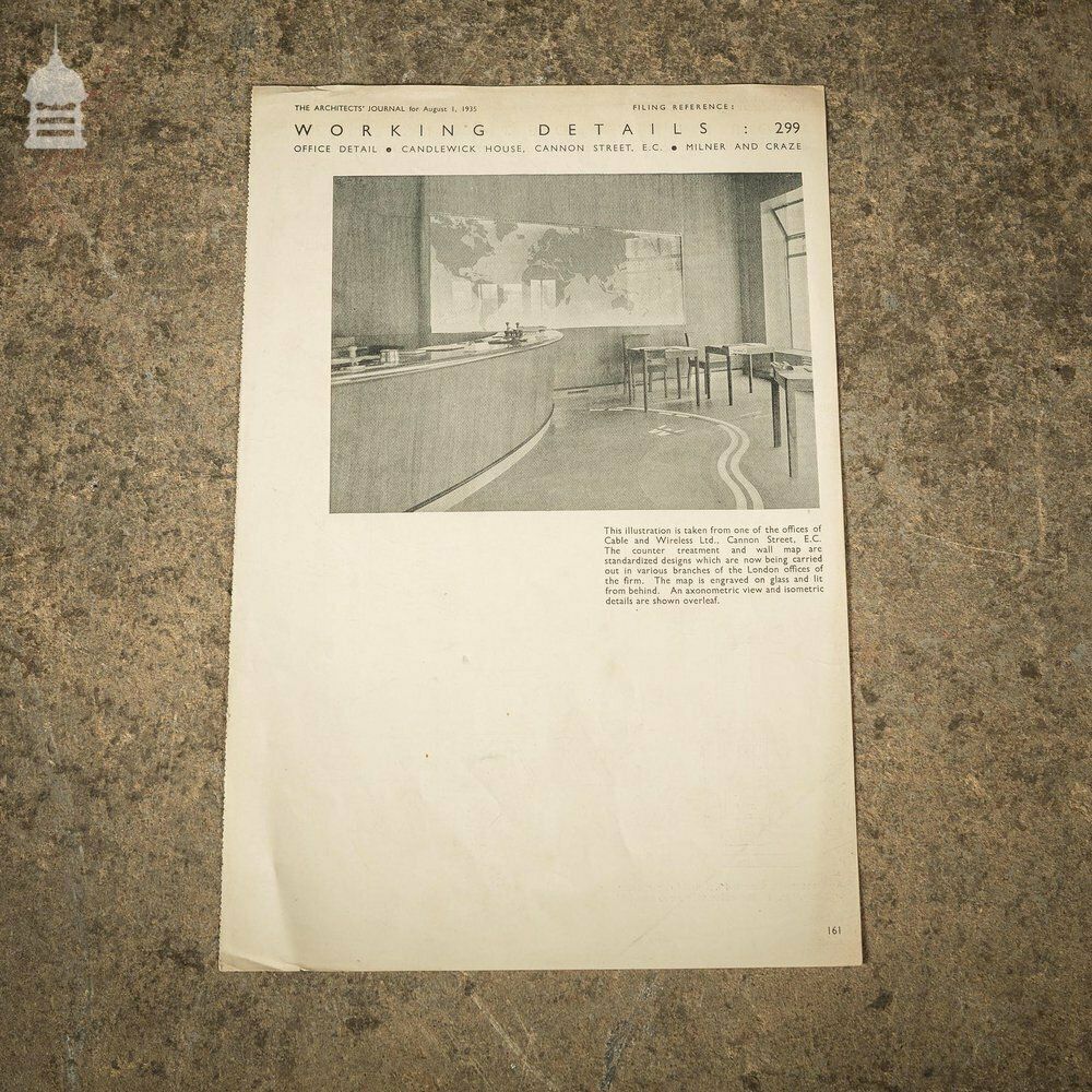 Collection Of 13 Original Supplements From The Architects' Journal Dated 1931 – 1935 photo buy