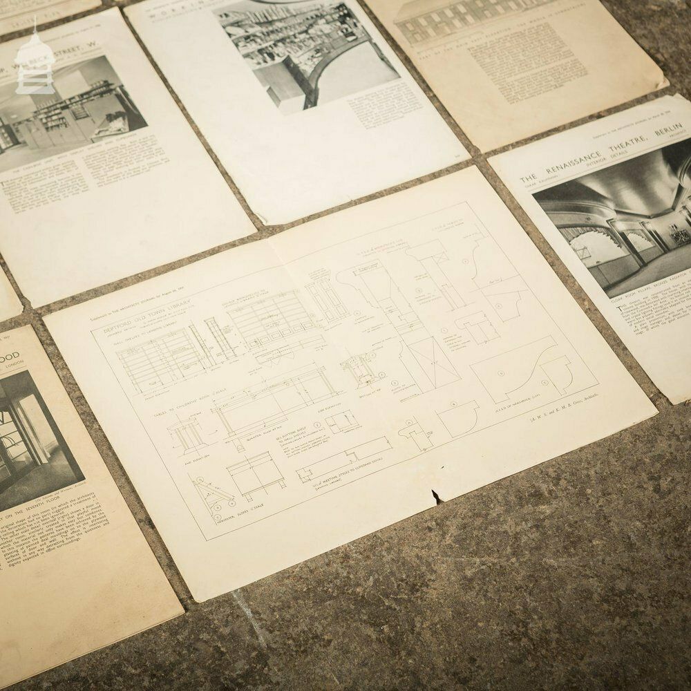 photo vinterior Collection Of 13 Original Supplements From The Architects' Journal Dated 1931 – 1935