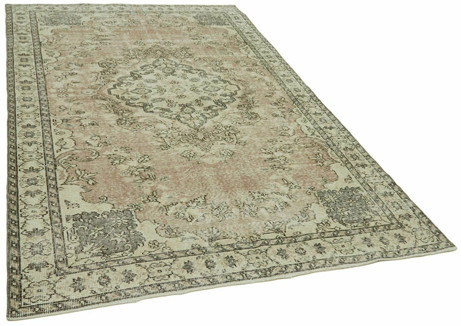 5x8 Beige Turkish Vintage Area Rug   41834 photo furniture