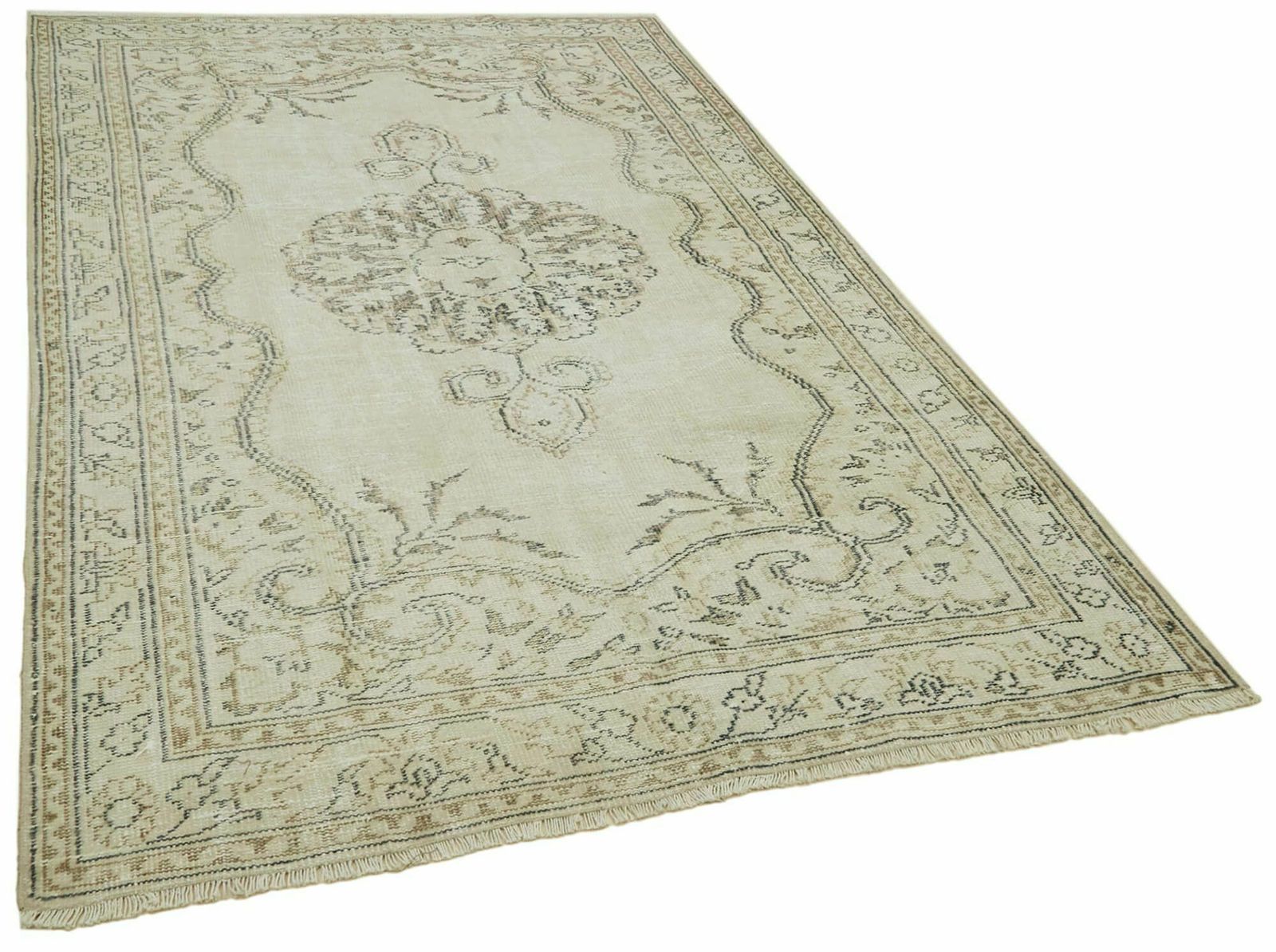 6x9 Beige Turkish Vintage Area Rug   41411 photo furniture