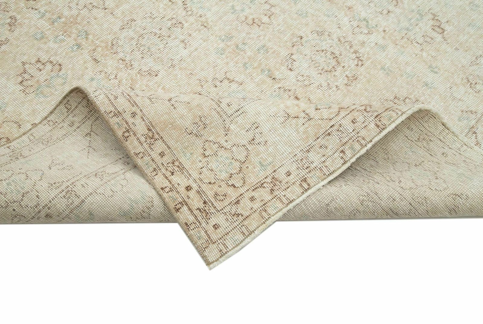 6x11 Beige Turkish Vintage Area Rug   24993 photo vinterior