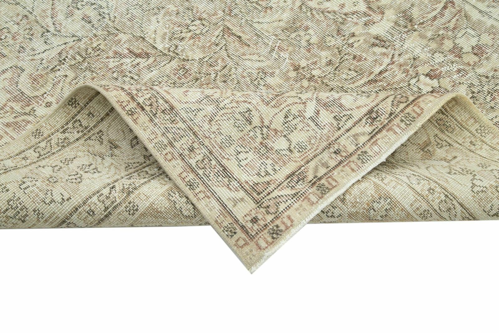 7x10 Beige Turkish Vintage Area Rug   25154 photo vinterior
