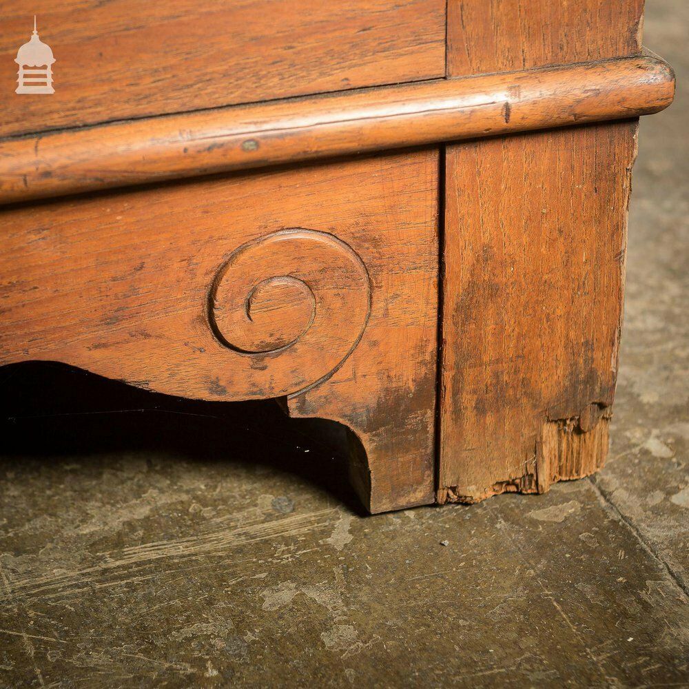 photo furniture 19th C Large Scale Teak Ecclesiastical Vestment Drawers Featuring Raised Moulded Panels On All Sides