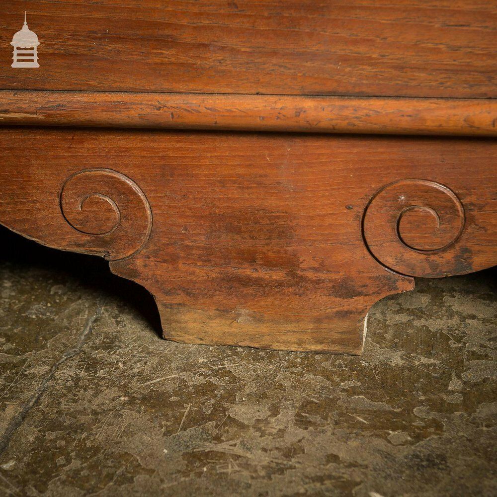 9600.0 19th C Large Scale Teak Ecclesiastical Vestment Drawers Featuring Raised Moulded Panels On All Sides photo