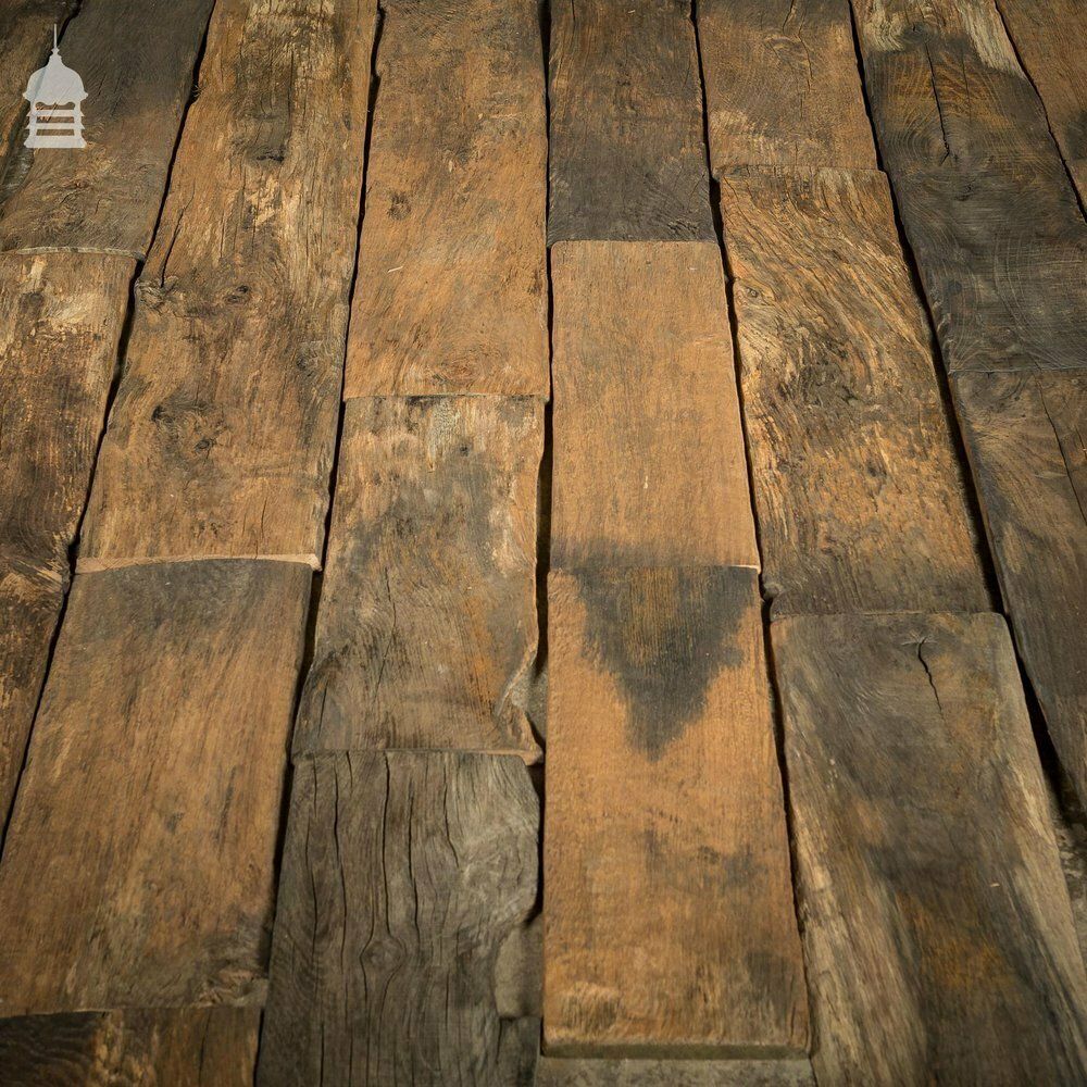 photo furniture Batch Of Short Length Norfolk Broads Black Bog Oak Floor Board Wall Cladding 8.5 Square Metres