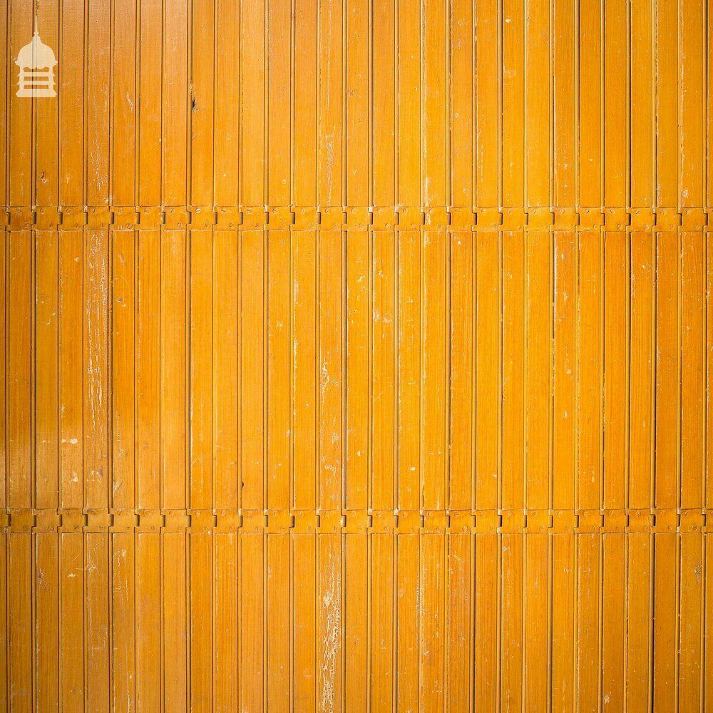 19th C Pitch Pine Roller Shutter With Grained Finish By Haskins Of London photo buy