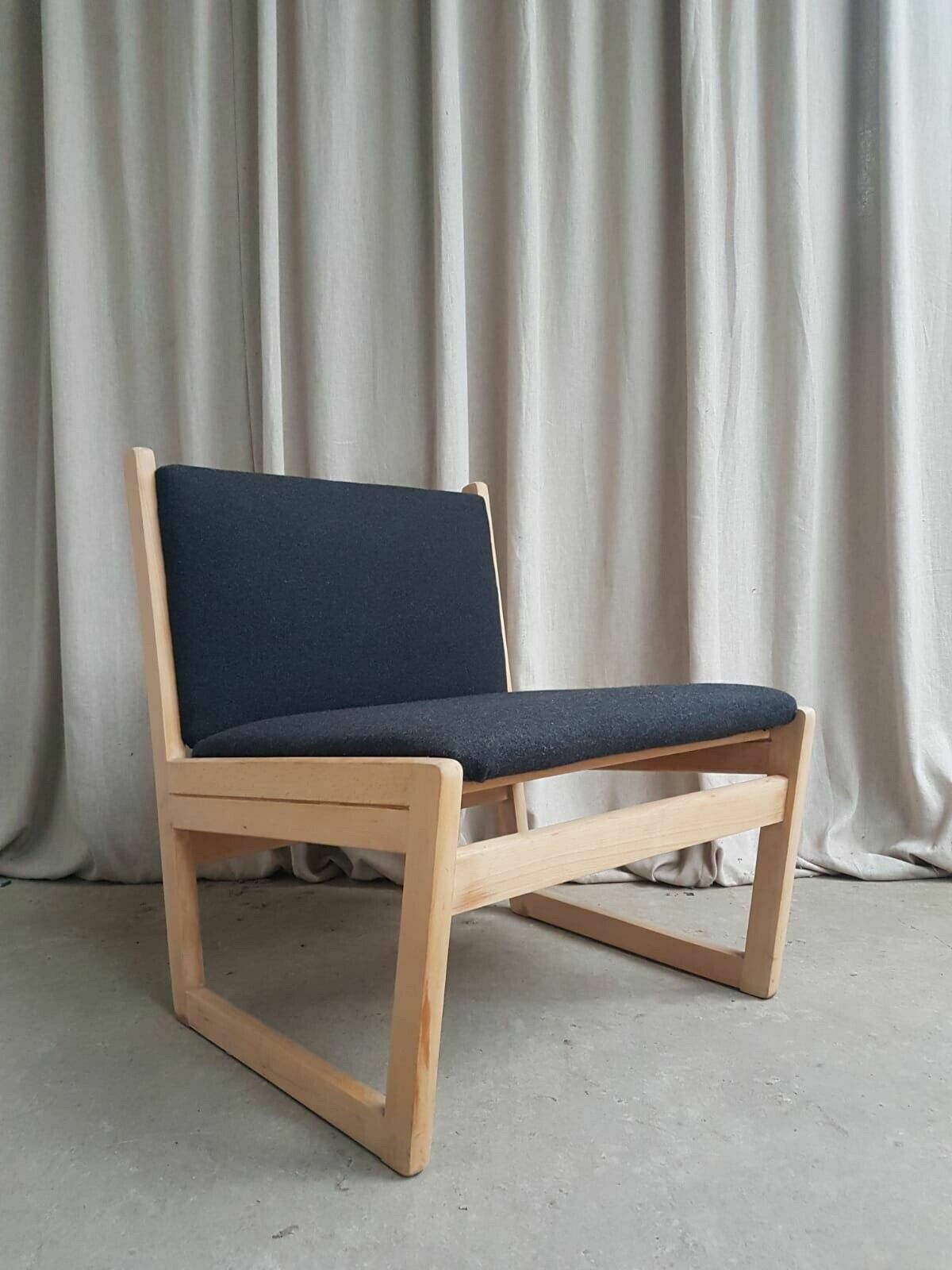 Vtg Mid Century Danish Wool Scandi Chair By Kvetny & Sønners Stolefabrik #398 photo vinterior