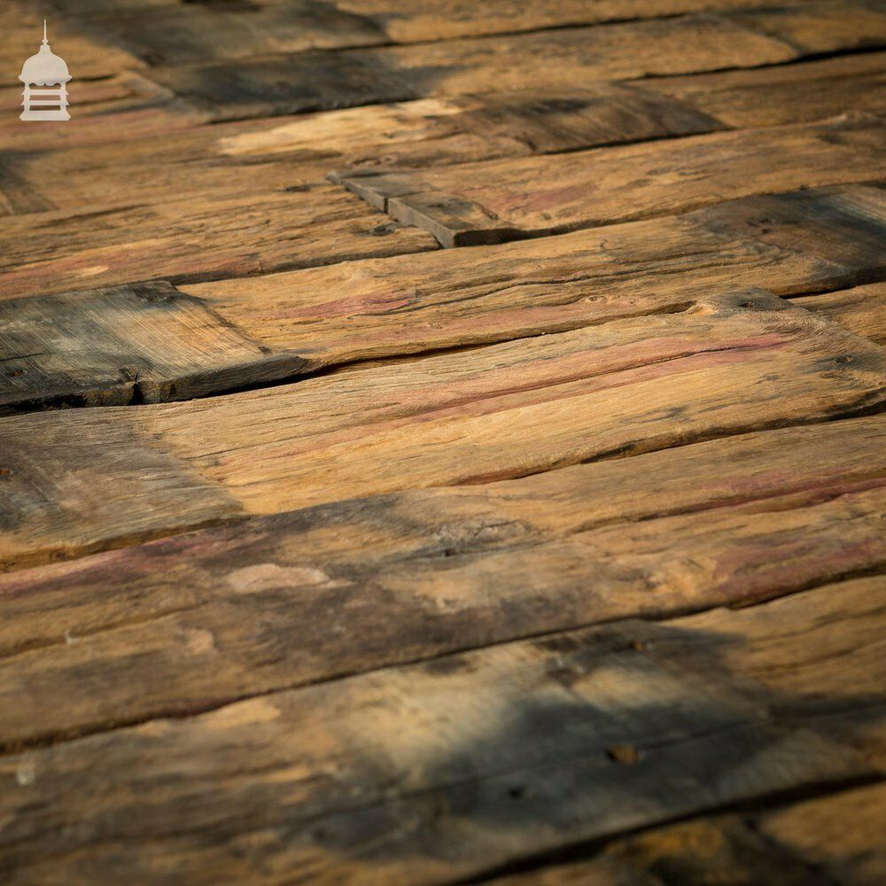 Batch Of 17 Square Metres Of Brushed Oak Reclaimed From Canal Lock Gates photo furniture