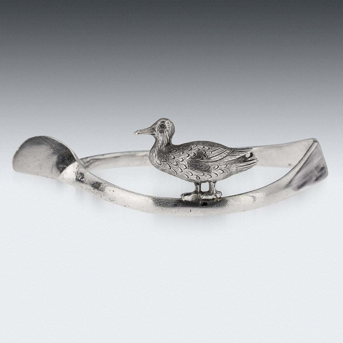 20th Century British Solid Silver 'Lucky Animals' Napkin Rings, Asprey, C.1913 photo 1495.0
