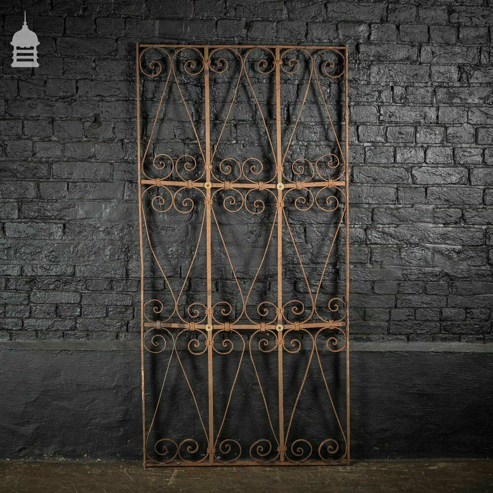 18th C Wrought Iron Railing With Scroll Detail photo furniture