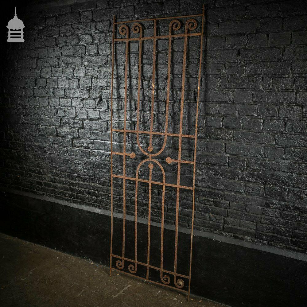 Georgian Blacksmith Made Wrought Iron Railing Panel photo for sale