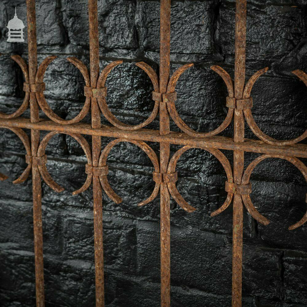 Simple 19th C Wrought Iron Railing Panel photo Home Fixtures