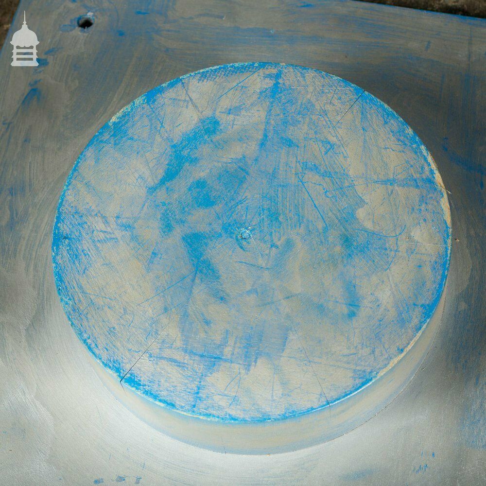 Pair Of Blue And Silver Industrial Factory Foundry Moulds photo 174.0