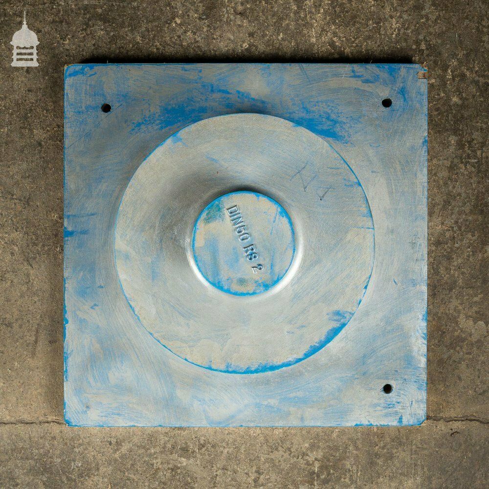 photo furniture Pair Of Blue And Silver Industrial Factory Foundry Moulds