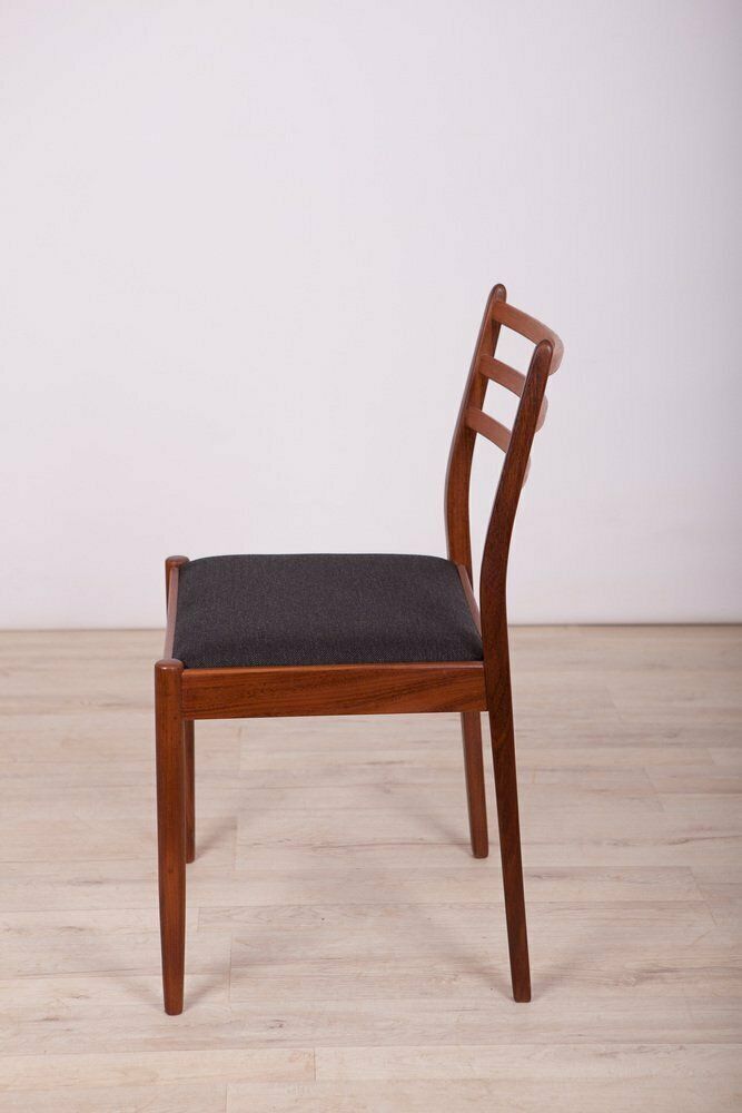 Fabric And Teak Dining Chairs By Victor Wilkins For G Plan, 1960s, Set Of 4 photo buy