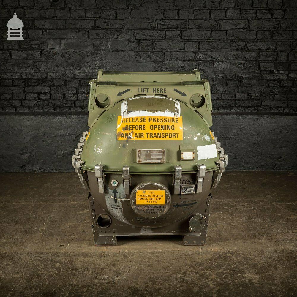 Industrial Aluminium Ex Raf Shipping Capsule Military Storage Crate Trough photo for sale