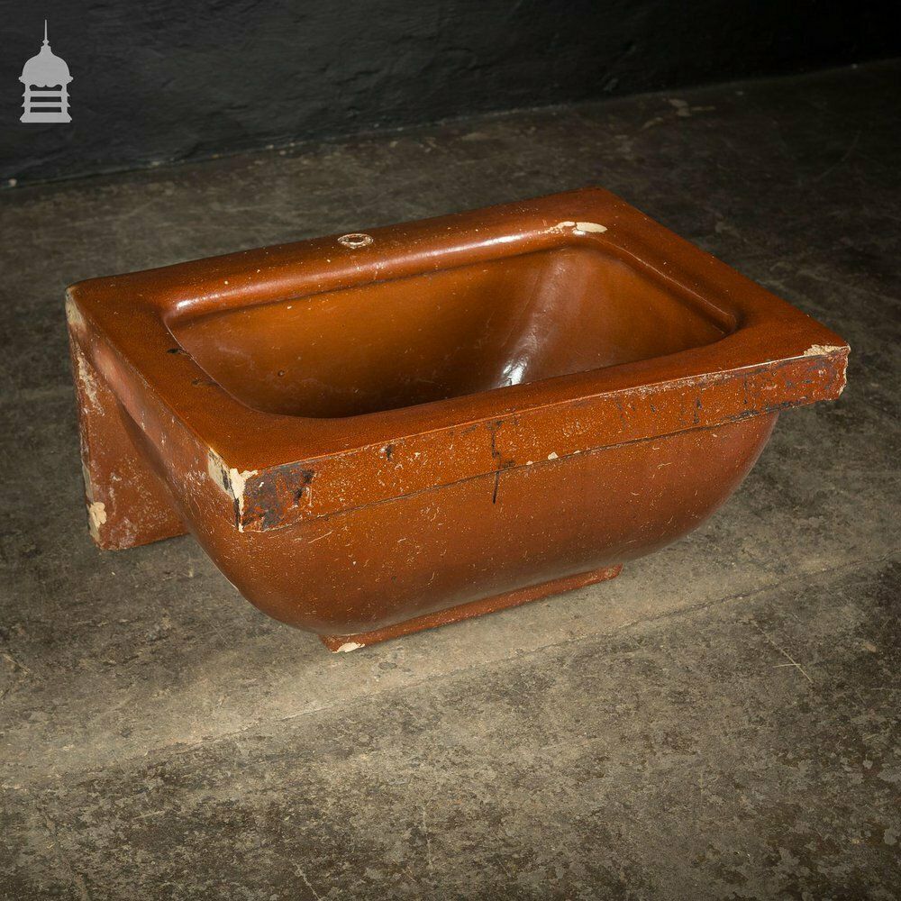 Large Victorian Salt Glaze Orange Peel Ceramic Trough Sink By Oats & Green Ltd Halifax photo furniture