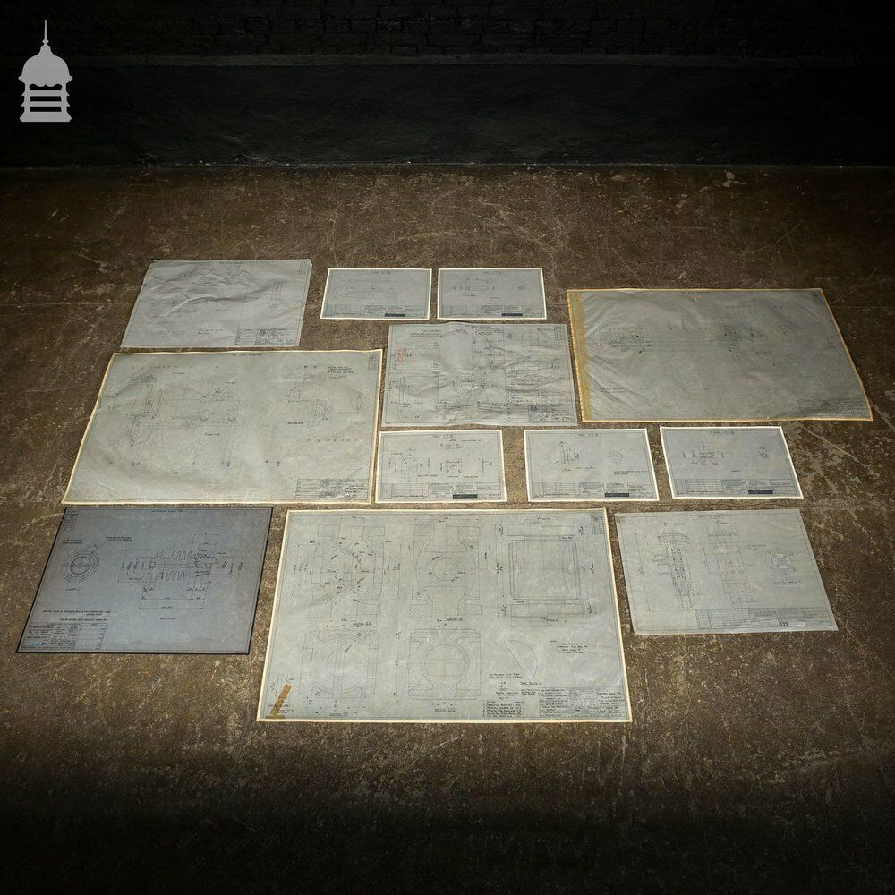photo buy Huge Quantity Of 10,000+ Industrial Technical Drawings On Drafting Film And Drafting Vellum