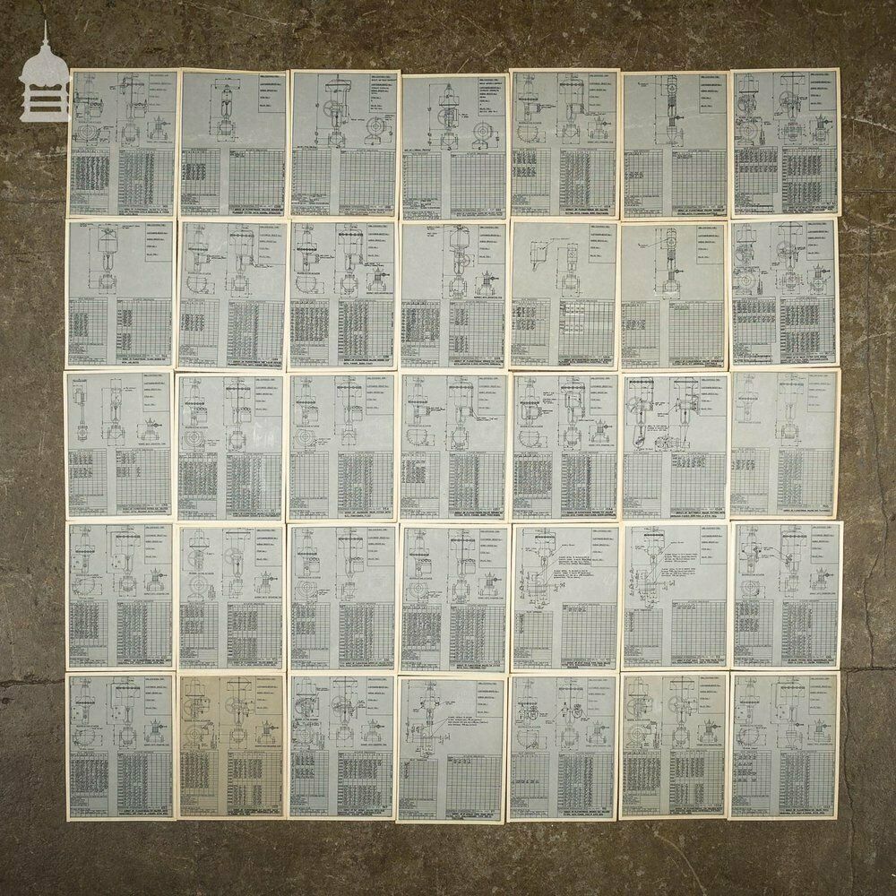 140 Pages Of Vintage Industrial Drawings Plans Schematics photo for sale