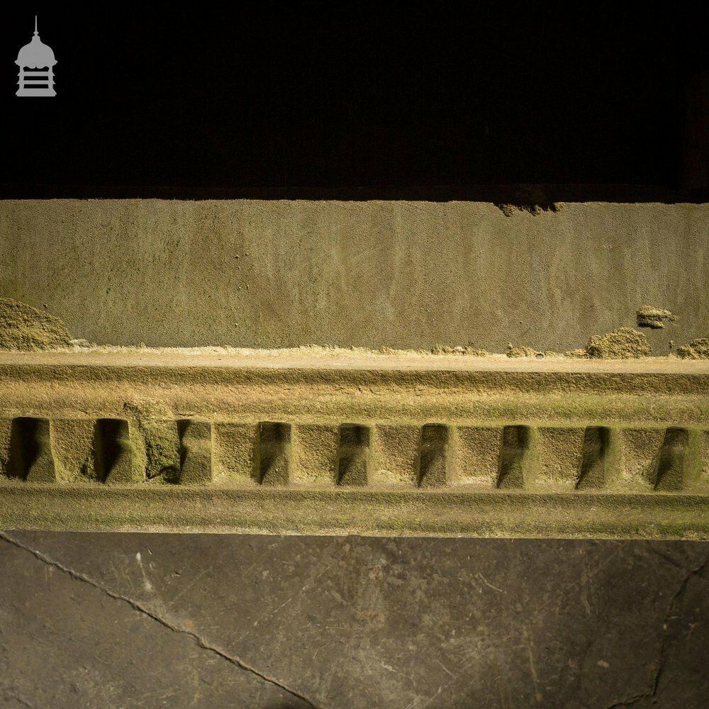 Pair Of Georgian Carved Sandstone Lintels With Dentil Moulding photo Home Decor